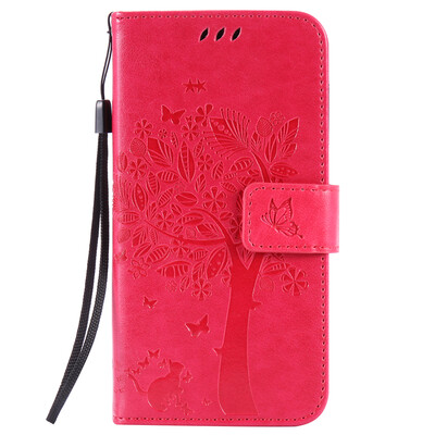 

Rose Tree Design Кожа PU откидной крышки Кошелек Карты Держатель чехол для HUAWEI Y5II