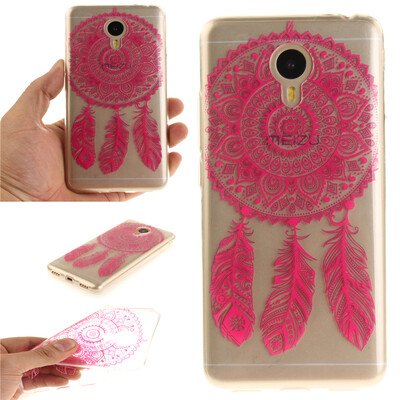 

Rose wind chimes Pattern Soft Thin TPU Rubber Silicone Gel Case Cover for MEIZU Note 3