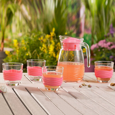 

Lerman Luminarc жаростойкие закаленные стеклянные чашки чая пить сок горшки береговой воды с пятью наборами конфет порошок