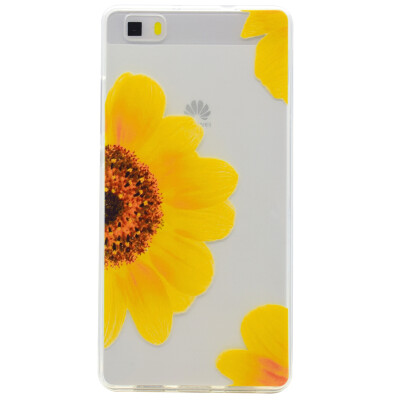 

Sunflower Pattern Soft Thin TPU Rubber Silicone Gel Case Cover for HUAWEI P8 Lite