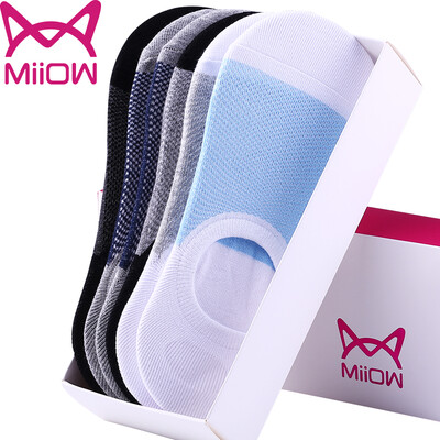 

Jingdong supermarket] cat people (MiiOW) [6 pairs] men socks boat socks men summer thin paragraph hit color anti-dehumidable mesh sports socks men socks shallow socks invisible socks