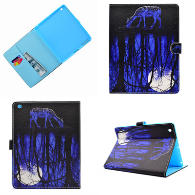 

Water reflection Style Classic Flip Cover with Stand Function and Credit Card Slot for Apple iPad 2 3 4