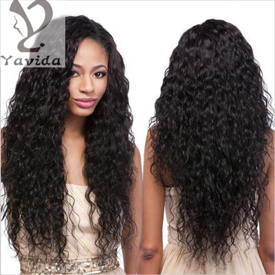 

7A Malaysian Curly Hair 3pcs lot Deep Wave Malaysian Virgin Hair Bundles 8-30 inch Natural Black yavida Malaysian Curly Hair 1B