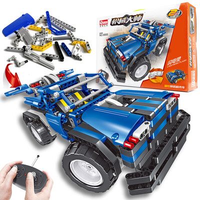 

Kai Hui (QIHUI) Puzzle Remote Control Electric Assembly Building Block Car USB Charging Children's Toys Boy Gift Double Change Mode Lightning Spirit