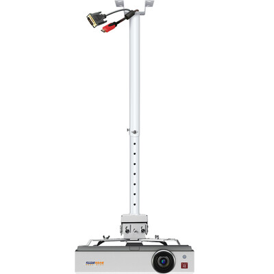 

KUAIDUOXIAOWU 75cm-150cm телескопическая подвеска потолочная подвеска кронштейн кронштейна проектора белый