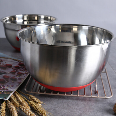 

Jingdong Supermarket] Gundam Levin GDL thickening non-slip stainless steel egg pot soup plate salad plate stainless steel kitchen basin about 20cm diameter BK128