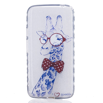 

Giraffe Pattern Soft Thin TPU Rubber Silicone Gel Case Cover for Moto G4G4 Plus