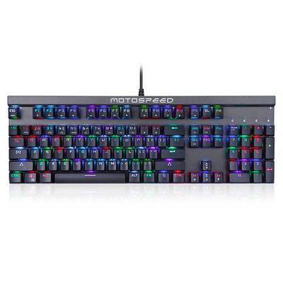 

Маунт леопард (Motospeed) CK103 RGB красный ось механическая клавиатура черный