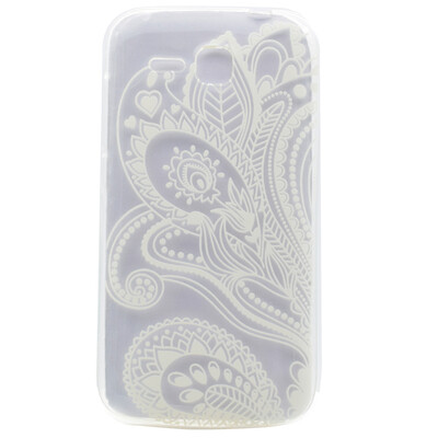 

Half flower Pattern Soft Thin TPU Rubber Silicone Gel Case Cover for Huawei Ascend Y600