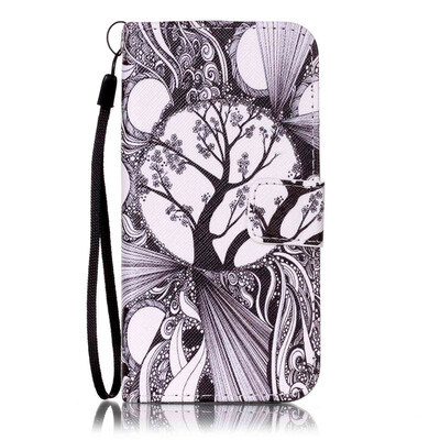 

Tree Design PU Leather Flip Cover Wallet Card Holder Case for IPHONE 7