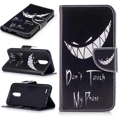 

Smile Design PU Leather Flip Cover Wallet Card Holder Case for LG K10 2017