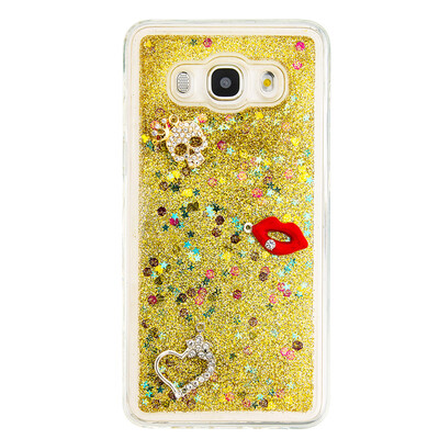 

Динамический Quicksand Блеск наливные Мягкая ТПУ чехол для SAMSUNG J510