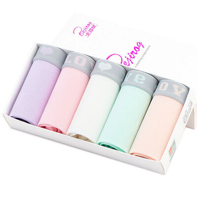 

Jingdong supermarket Arctic velvet women underwear 5 mixed with cotton in the low waist triangle underwear cute sweet no trace underwear B1561 L