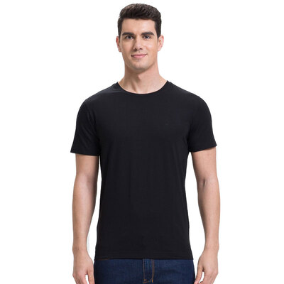 

TRIES мужская футболка круглый воротник стройная одежда сплошной цвет