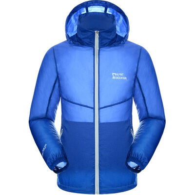 

ALPINT MOUNTAIN наружная мужская и женская пары защитная кожа ветровка быстрая защитная одежда 630-109 мужские модели павлин синий L