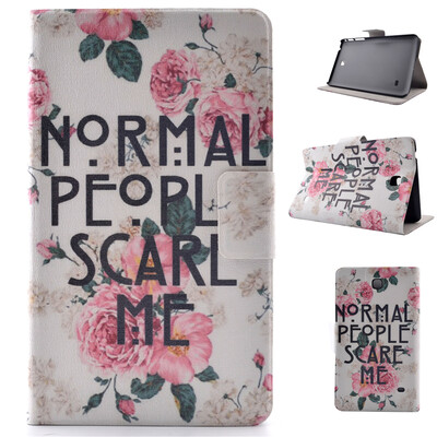 

Роуз Цветочный Стиль Классический Флип Обложка с функцией подставки и слот для кредитных карт для Samsung Galaxy Tab 4 T230