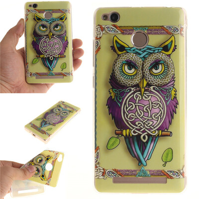 

Owl Pattern Soft Thin TPU Rubber Silicone Gel Case Cover for XIAOMI RedMi 3X