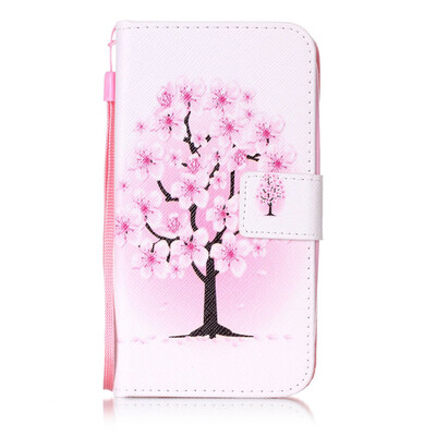 

Peach Blossom Design PU Leather Flip Cover Wallet Card Holder Case for Samsung Galaxy Grand Neo PlusI9060