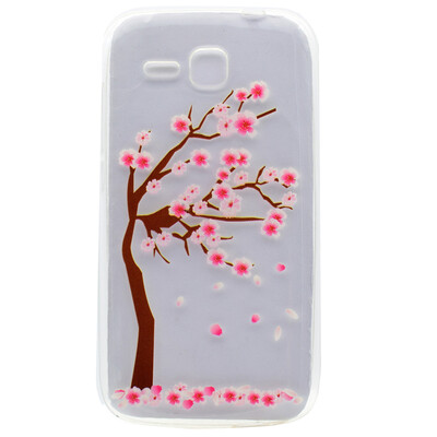 

Cherry tree Pattern Soft Thin TPU Rubber Silicone Gel Case Cover for Huawei Ascend Y600