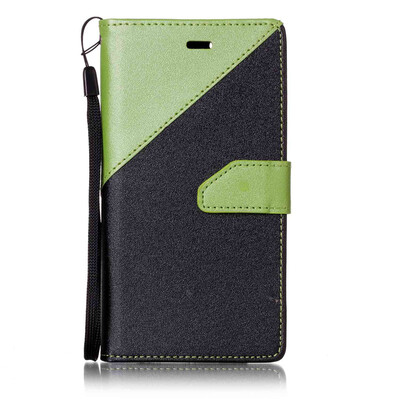

Black + Green Design PU Leather Wallet Case Classic Flip Cover with Stand Function and Credit Card Slot for HUAWEI NOVA