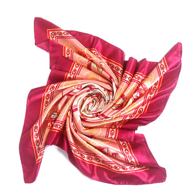 

NANJIREN Women's Big Square Scarf Imitated Silk Satin Kerchief Headcloth