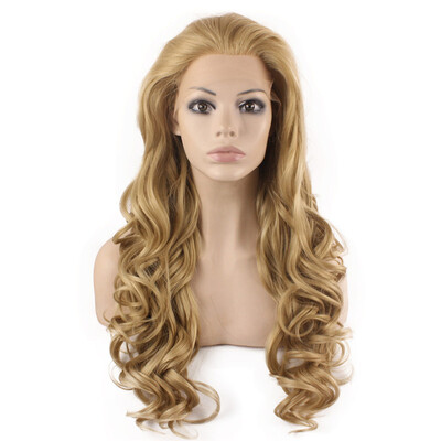 

Long Wavy Ash Blonde Natural Hand Tied Lace Front Wig