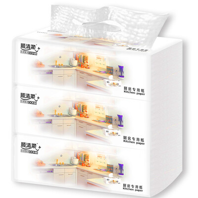 

Shunqing soft kitchen with paper towel-style single-layer 100 * 3 package (large size)