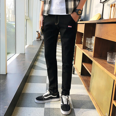 

RXT три бара после сумки длинный участок маленьких ног джинсы молодежь самосовершенствование девять очков брюки мужские модели RMKN173379 черный 751 33