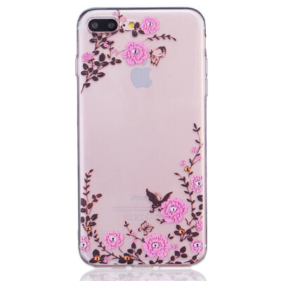 

Garden Dress girl Pattern Soft Thin TPU Rubber Silicone Gel Case Cover for IPHONE 7 Plus