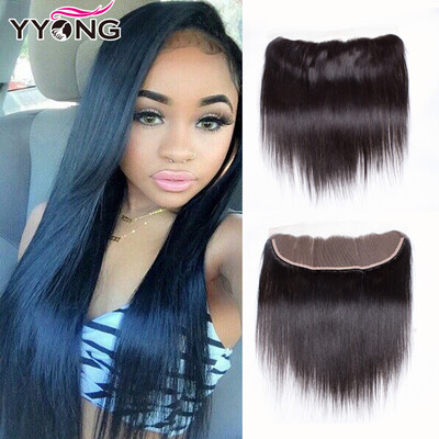 

8A Straight Unprocessed Virgin Indian Lace Frontal Closure 13X4 Free/Middle/3 Part Indian Ear To Ear Lace Frontal Free Shipping