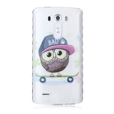 

Owl Pattern Soft Thin TPU Rubber Silicone Gel Case Cover for LG G3