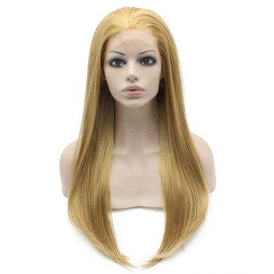 

Iwona Synthetic Hair Lace Front Long Stright Blonde Wig