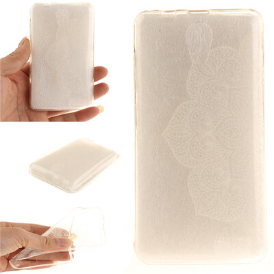 

Half white flowers Pattern Soft Thin TPU Rubber Silicone Gel Case Cover for Lenovo A319