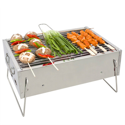 

Tours Quartet Barbecue Stove Stainless Steel Folding Barbecue Tablet Mini Mini Couples Charcoal Oven YSF-007S