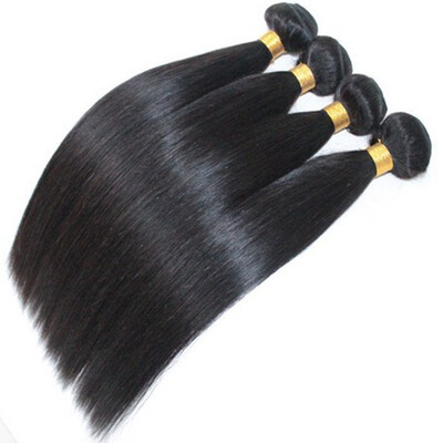 

NLW 10A Brazilian virgin human hair 4 bundles Silk straight hair extensions