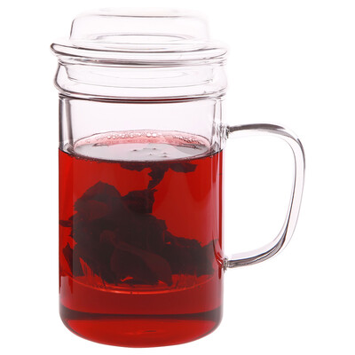 

Jingdong Supermarket Jiahong US-ming Jingsi series 400ml heat-resistant glass cup 3 sets of glass tea separated glass cover G015 transparent