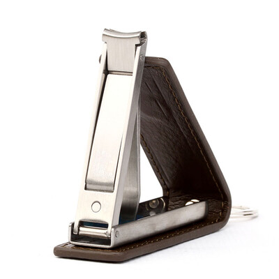 

Jingdong supermarket] can treasure (KOBOS) KB-6213 flat nail clippers ultra-thin folding nails cut nail clippers with leather red