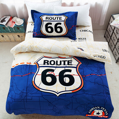 

Jiuzhou deer suite home textile bed pieces sets of quilt bed linen cotton twill single student three sets of 66 highway 12 meters bed 160 210cm