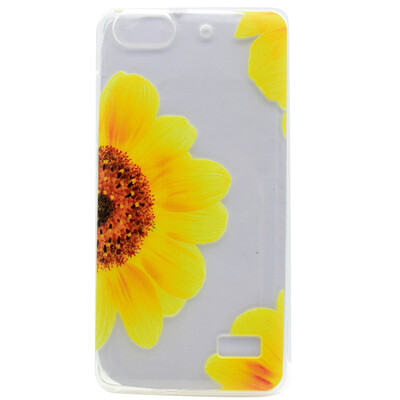 

Sunflower Pattern Soft Thin TPU Rubber Silicone Gel Case Cover for Huawei Honor 4CG Play Mini