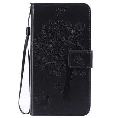 

Black Tree Design PU Leather Flip Cover Wallet Card Holder Case for LG G4
