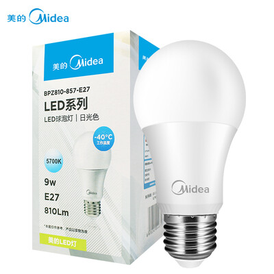 

Midea (Midea) LED Bulb Bulb 9W E27 Big Lopped 5700K Daylight color only