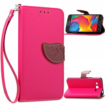 

Розовый Дизайн Кожа PU откидная крышка бумажника карты держатель чехол для Samsung Galaxy G386