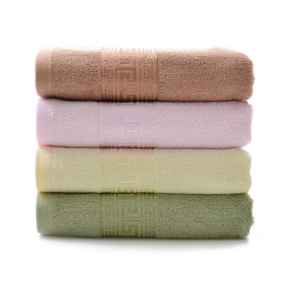 

Bamboo bamboo towel soft and comfortable skin-friendly bamboo charcoal jacquard bath towel Great Wall satin file pink