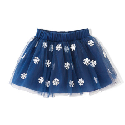 

Fromsch Flordeer French Kids Girl Snowflake Print Puff Skirt F6005 Navy Blue 150