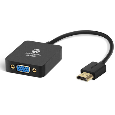 

Aurora (CHOSEAL) HDMI-VGA-адаптер для кабеля HD-видео конвертер со звуковым портом компьютерный кабель кабель-монитор для телевизора QD6323PA