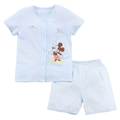 

Disney baby baby clothes summer baby before the open short sleeve before the open set DA622BR10N0166 light blue 66 yards