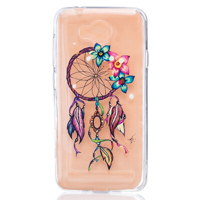

Flowers chimes Dress girl Pattern Soft Thin TPU Rubber Silicone Gel Case Cover for HUAWEI Y3 II