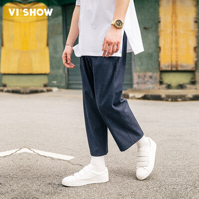 

Weixiu viishow casual брюки мужские свободные мужские досуг брюки брюки молодые мужчины корейские брюки KB11731721 Navy L