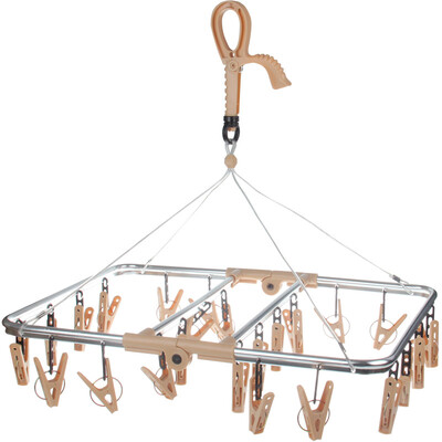 

Garment hood metal square windproof 24 folder drying rack HD-0740