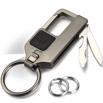 

[Jingdong supermarket] JOBON Zhongbang key chain ring car key chain chain mother circle spring knife with a bottle opener waist hanging ZB-8735B